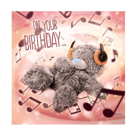 3D Holographic Headphones Me to You Bear Birthday Card £3.59